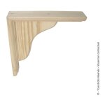 Console bois rustique plein longueur x hauteur (mm): longueur x hauteur (mm) : 250x250 - afbat