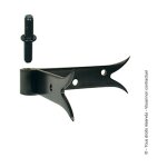 Gond d'angle acier prpeint, h. 85x diam. 14 mm - afbat