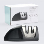 Affuteur professionnel au carbure aiguiseur de cuisine professionnel 2 en 1 manuel aiguiseur pour couteaux ...