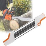 Aff�teuse de limes de tron�onneuse 2 en 1 en m�tal facile � utiliser, aff�teuse de tron�onneuse 4, 0 ...