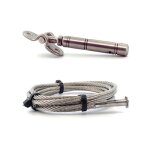 C�ble inox 4mm 5m serti 1 cot� + 1 tendeur articul�