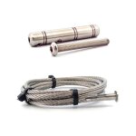 Kit 1m50 cble inox a4 4mm serti 1 cot + 1 tendeur