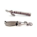 Kit 1m50 cble inox a4 4mm serti articul + tendeur articul inox