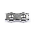 Serre c�ble double inox a4. garde corps, maritime, levage