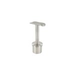 Support main courante fixe inox pour tube de 42. 4x2mm extrieure, garde corps et balustrade