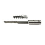 Tendeur inox avec vis et cheville - câble de 3 à 4 mm pour garde corps, rampabarde, rampe d'escalier. ... Tendeur inox avec vis et cheville - câble de 3 à 4 mm pour garde corps, rampabarde, rampe d'escalier. ...