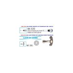 Clé de fermeture 301t8 mm pour comptoirs à fermeture triangulaire Clé de fermeture 301t8 mm pour comptoirs à fermeture triangulaire