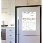 Agenda frigo tableau magn�tique grand agenda mensuel hebdomadaire xxl