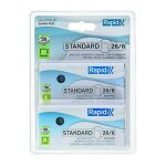 Agrafes en blister 3x5000 agrafes 26 / 6 rapid