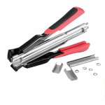 Agrafeuse automatique pour grillage avec 2500 anneaux galvanis�s ? pince � clip type c pour cl�ture animale, ...