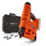 Agrafeuse - cloueuse sans fil 20v + 100 agrafes + 100 clous - dual power powdp7010 - livre sans batterie ...