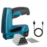 Agrafeuse �lectrique 2 en 1 sans fil 4v avec 2000 agrafes et clous pour bois menuiserie loisirs cr�atifs ...