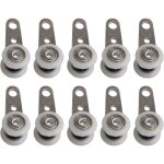 Ahlsen - lot de 10 roulettes pour baies vitr�es ou portes coulissantes - en m�tal et en plastique - 4, ...