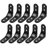 Ahlsen - 10pcs �querre de coin 50x50mm �querre d'assemblage angle droit support �querre de fixation metal ...