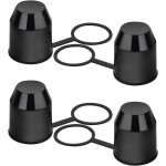 Ahlsen 4 pcs cache - boule pour crochet de remorque, 50 mm cache boule attelage, barre de remorquage ...