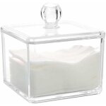 Ahlsen - acrylique boite � coton tiges holder box bo�te de rangement bo�te de rangement maquillage cosm�tique ...