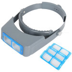 Ahlsen loupe de bandeau, loupe de bijoux professionnelle � double lentille, loupe binoculaire en verre ...
