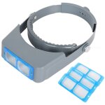 Ahlsen loupe de bandeau, loupe de bijoux professionnelle � double lentille, loupe binoculaire en verre ...