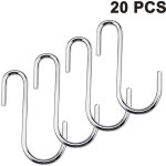 Ahlsen paquet de 20 crochets en s robustes porte - casserole crochets de support crochets suspendus crochets ...