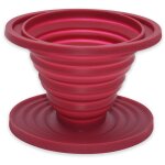 Ahlsen - pliable versant compte - gouttes � caf� pour camp, porte - filtre � caf� en silicone r�utilisable, ...