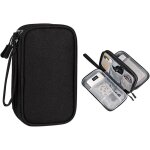 Ahlsen - sac de organisateur accessoires electroniques 3 couche, sac de rangement c�bles �tanche portable, ...