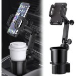 Ahlsen support de t�l�phone universel pour voiture, accessoire voiture avec porte - gobelet extensible ...