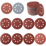 100 pcs disque de ponage 125mm, disque abrasif circulaire, papier abrasif ponceuse, papier de verre ...