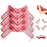 Aiducho ? serre - joints � angle droit 90� ? lot de 4 pinces en aluminium moul� ? finition antirouille ...