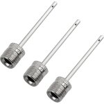 Aiguille de gonflage pour pompe � balles (lot de 3) - aiguilles de pompe � air en acier inoxydable - ...