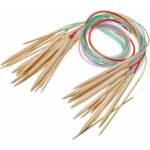 Aiguilles � tricoter circulaires en bambou set 24 pouces 31. 5inch 47inch kit d'aiguilles � tricoter ...