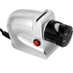 Aiguiseur de couteaux �lectrique professionnel, 4 en 1 avec meule diamant pour couteaux, ciseaux et tournevis ...
