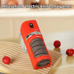 Aiguiseur �lectrique rouge pour couteaux et outils de cuisine pratique et rapide - kzq