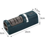 Aiguiseur �lectrique vert pour couteaux et outils de cuisine pratique et rapide - kzq