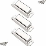 Aimants loqueteaux magn�tiques, 20 kg loqueteau de porte magn�tique et 12 vis, 304 acier inox, loqueteaux ...