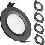 Aimoonsa - 4 x spot led encastrable 12v trou 58 - 65mm 3w 3200k plafonnier encastr� pour camping - car ...