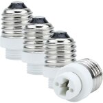 Aimoonsa 4x douille de lamp adaptateur e27 g9 en blanc - jeu de 4 reformatage convertisseurs pour douille ...