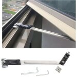 Aimoonsa ? limiteur de fen�tre en acier inoxydable ? verrouillage sans per�age ? compatible upvc, aluminium ...