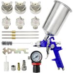 Aimoonsa - pistolet � peinture 1000cc 3 buses 1. 4mm 1. 7mm 2. 0mm, pistolet � pulv�risation � alimentation ...