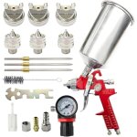Aimoonsa - pistolet � peinture 1000cc 3 buses 1. 4mm 1. 7mm 2. 0mm, pistolet � pulv�risation � alimentation ...