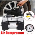 Aiperq 12 v 150psi gonfleur de pneu - heavy duty double cylindres direct drive m�tal pompe � pression ...
