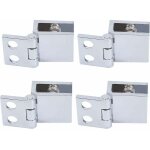 Aiperq - 4 pcs charni�re en verre clip pince pinces charni�re de porte en verre installation facile support ...