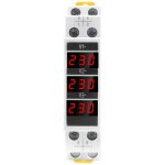Aiperq - disjoncteur sdm010, type rail modulaire, voltm�tre num�rique triphas�, instrument �lectrique ...