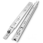 Aiperq - glissi�re de tiroir en argent, capacit� de charge jusqu'� 45 kg, zingu�e, avec roulement � billes ...