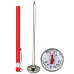 Aiperq - thermom�tre � viande, thermom�tre pour aliments pour viande, lait, th�, caf�, sonde de temp�rature ...