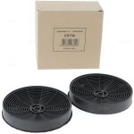 Airlux - lot de 2 filtres � charbon d'origine pour hotte glem cr750