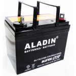 Aladin batterie gel herm�tique 12v 28ah p�le positif droit pour tracteur de pelouse