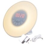 Vurahome - alarme �veil lumi�re hf3505 / 01 horloge avec sunrise simulation - 2 sons naturels et radio ...