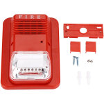 Alarme incendie strobe et sir�ne avec d�tecteur de fum�e pour maison bureau h�tel s�curit�