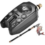 Alarme de morsure �lectronique led pour p�che avec son et lumi�re (noir)