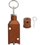 Alarme de p�rim�tre r�utilisable en alliage d'aluminium pour la s�curit� en ext�rieur - marron